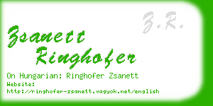 zsanett ringhofer business card